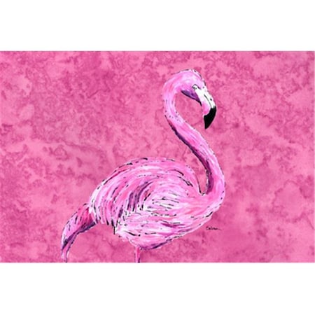Carolines Treasures 8875PLMT Flamingo On Pink Fabric Placemat